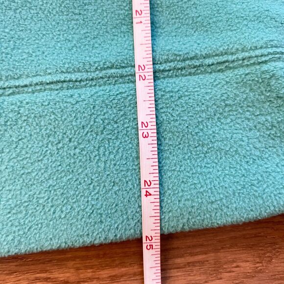 Talbots Sweatshirt Size L Teal Green Fleece Cowl Neck Pullover - Picture 5 of 6